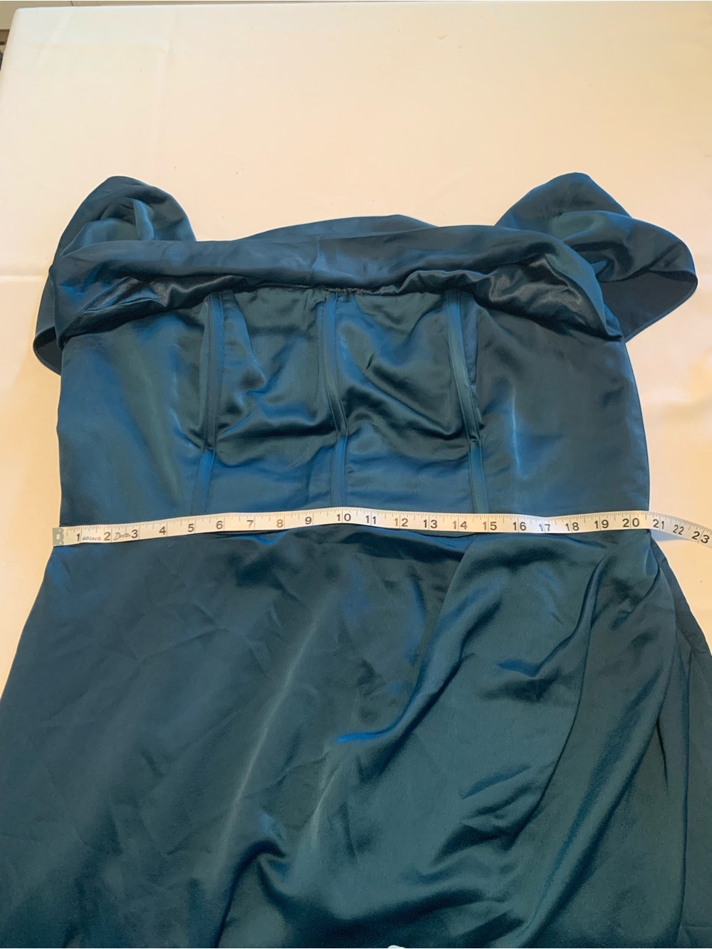 City Chic Forbidden Love Poseidon Blue Off-Shoulder Formal Maxi Gown 20 - Picture 12 of 13